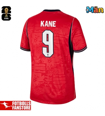 England Harry Kane #9 Bortatröja VM 2026 Kortärmad